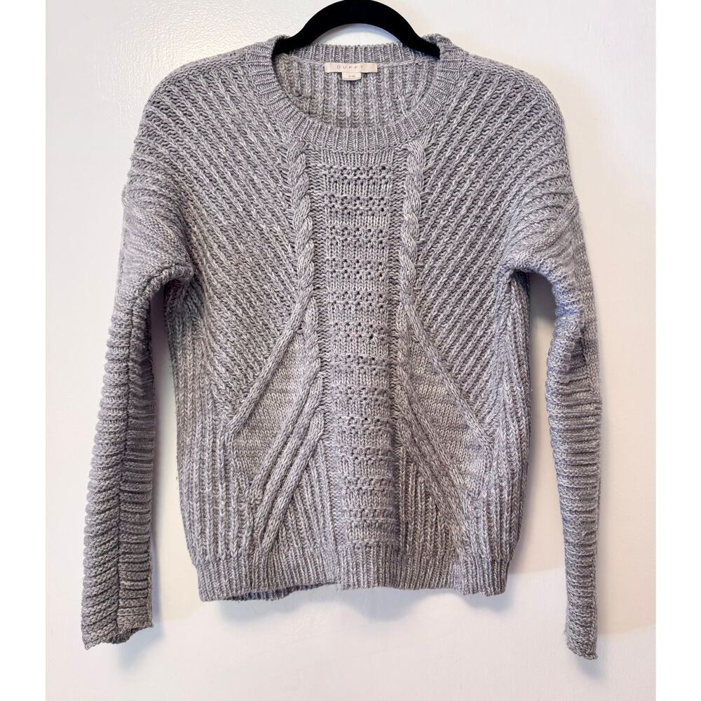 Duffy 100% merino Cableknit sweater — Gray — XS‎